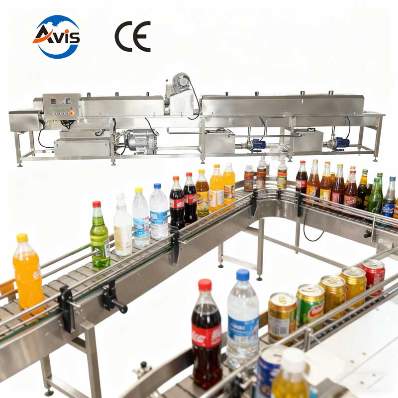 Industrial Glass Bottle And Beverage Bottle Washing Machine Tunnel Type Canning Jar Ceanling And Sterilization Machine