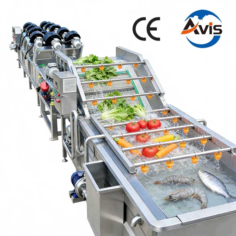 Fruit And Vegetable Bubble Washing Machine Industrial Cleaning Machine For Mushrooms Carrots Potatoes Apples And Strawberries