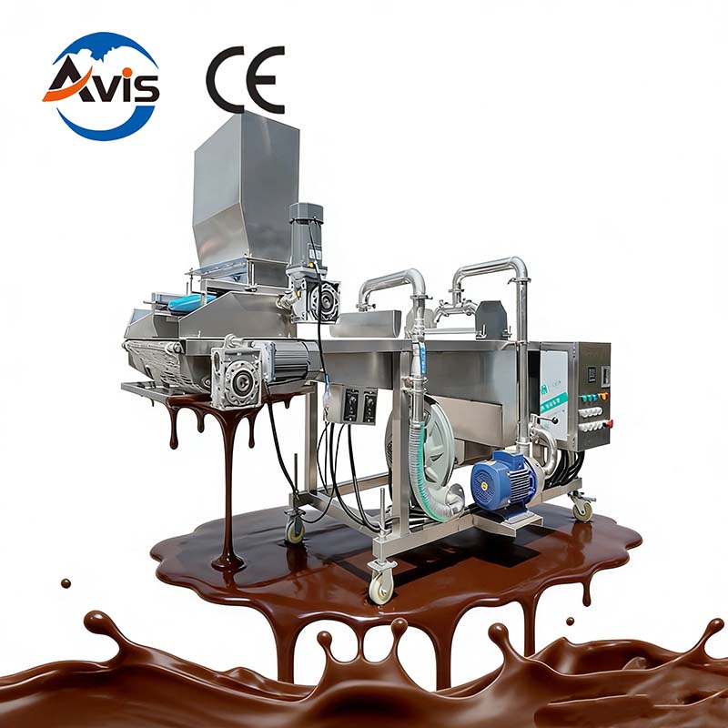 Chocolate Donut Coating Machine Nut And Cookie Coating Machine