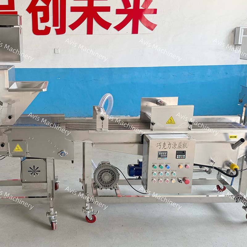 Chocolate Donut Coating Machine Nut And Cookie Coating Machine