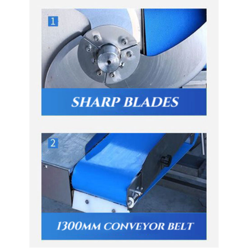 Bacon Ham And Cheese Slicing Machine Cooked Meat Slicing Machine Sausage Potato And Cucumber Slicing Machine