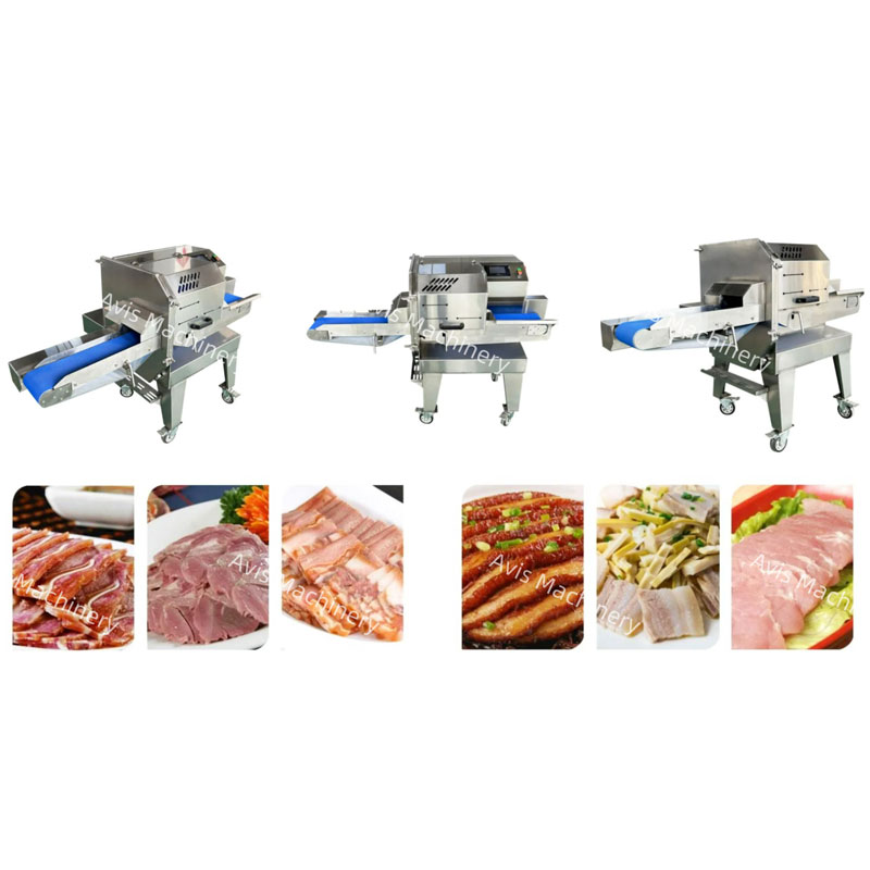 Bacon Ham And Cheese Slicing Machine Cooked Meat Slicing Machine Sausage Potato And Cucumber Slicing Machine