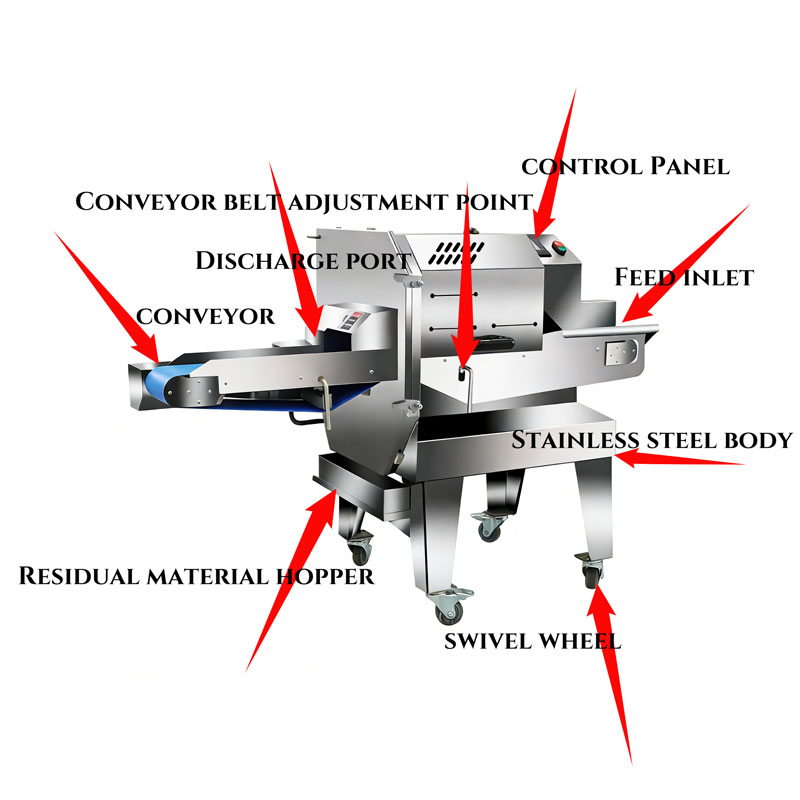 Bacon Ham And Cheese Slicing Machine Cooked Meat Slicing Machine Sausage Potato And Cucumber Slicing Machine