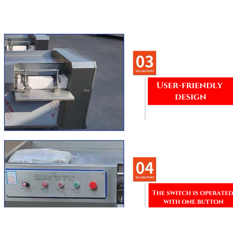 Frozen Chicken Cube Cutter Dicer Meat Dice carrot Cutting Slicing Cheese Dicing Machine