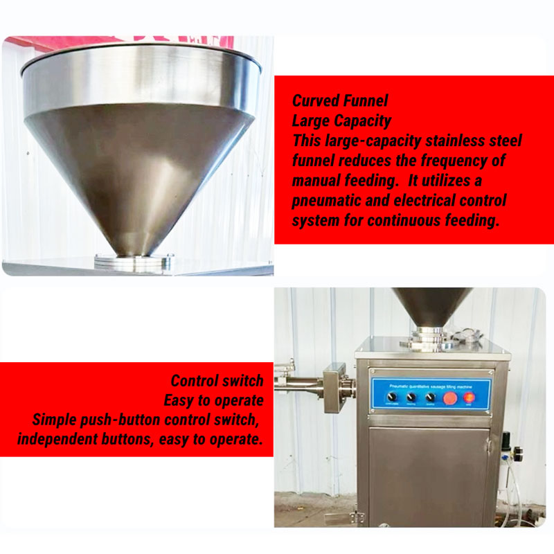 Pneumatic Quantitative Twisting And Filling Enema Machine Sausage And Hot Dog Making Machine