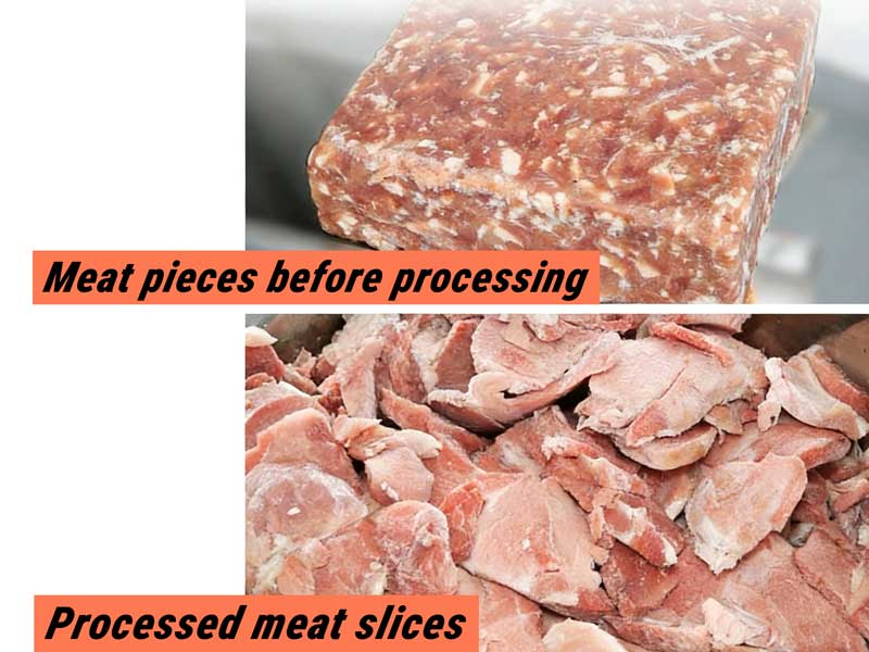 Commercial Frozen Meat Slicer Meat Processing Machine Frozen Meat Crusher