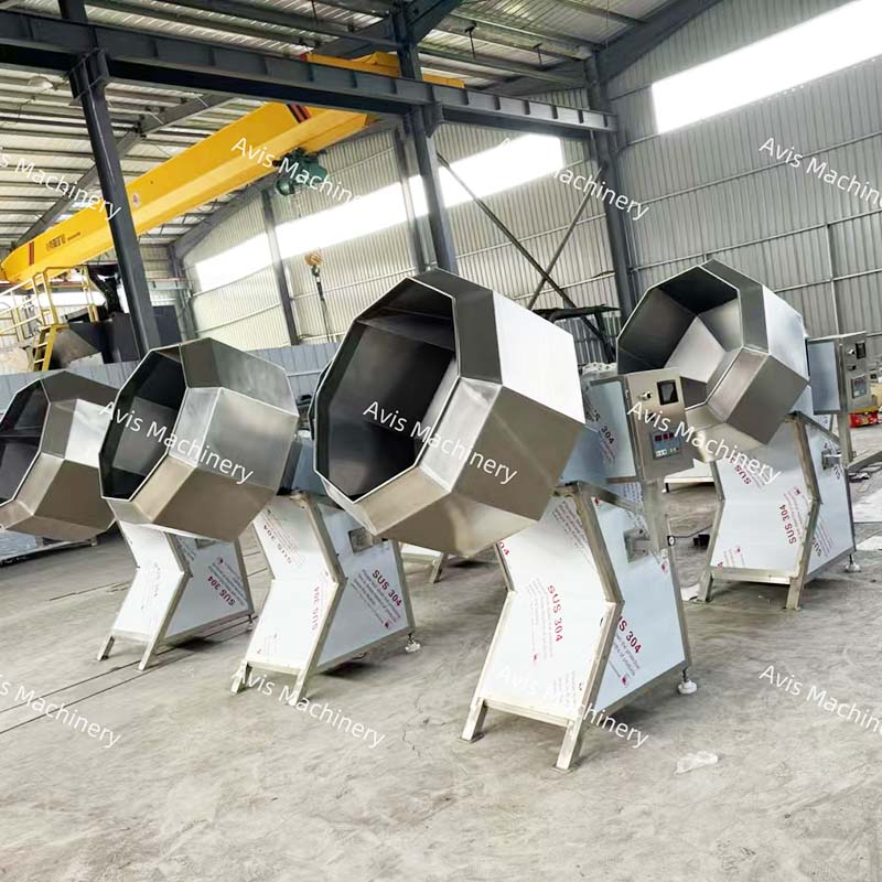 Peanut Mixing And Seasoning Machine Potato Chip Processing And Seasoning Production Line