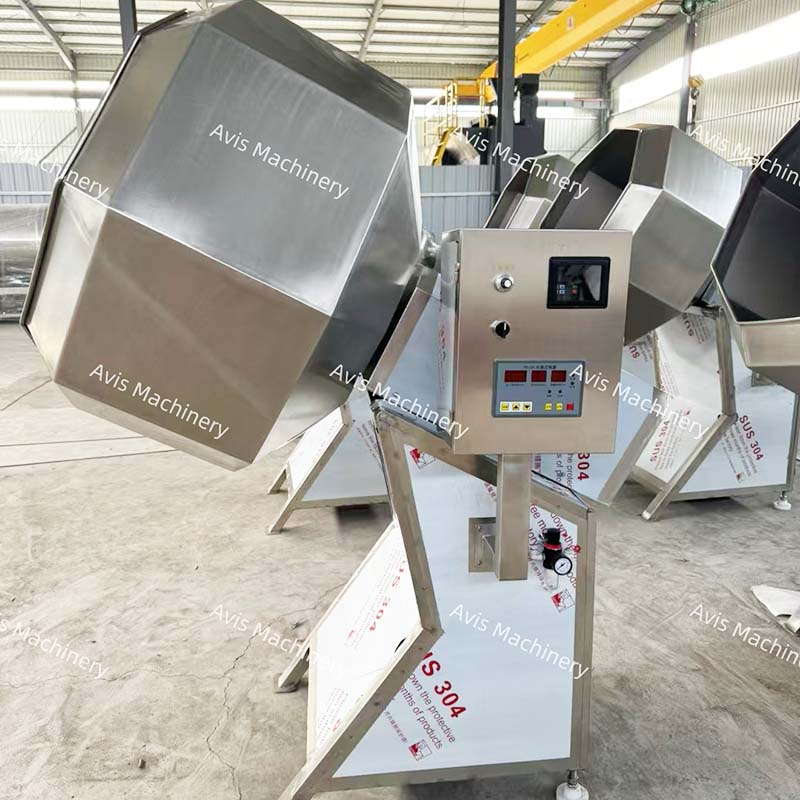 Peanut Mixing And Seasoning Machine Potato Chip Processing And Seasoning Production Line