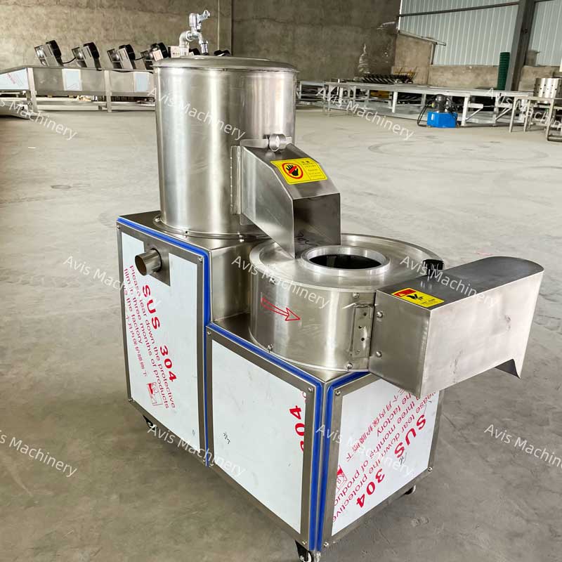 Potato And Cassava Peeling And Slicing Machine French Fry And Potato Chip Processing Machine