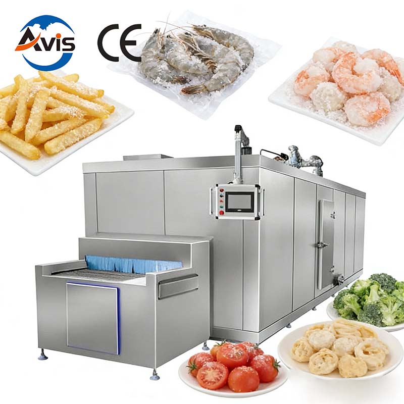 Industrial Fruit and Vegetable Quick-Freezing Machine Tunnel-Type Seafood Freezing Machine