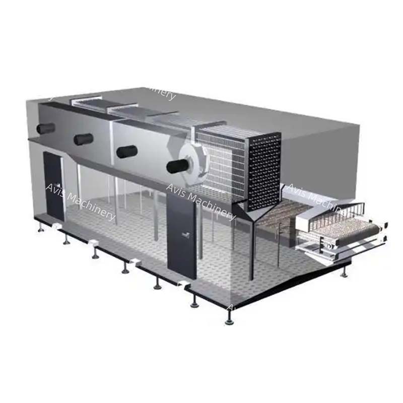 Industrial Fruit and Vegetable Quick-Freezing Machine Tunnel-Type Seafood Freezing Machine