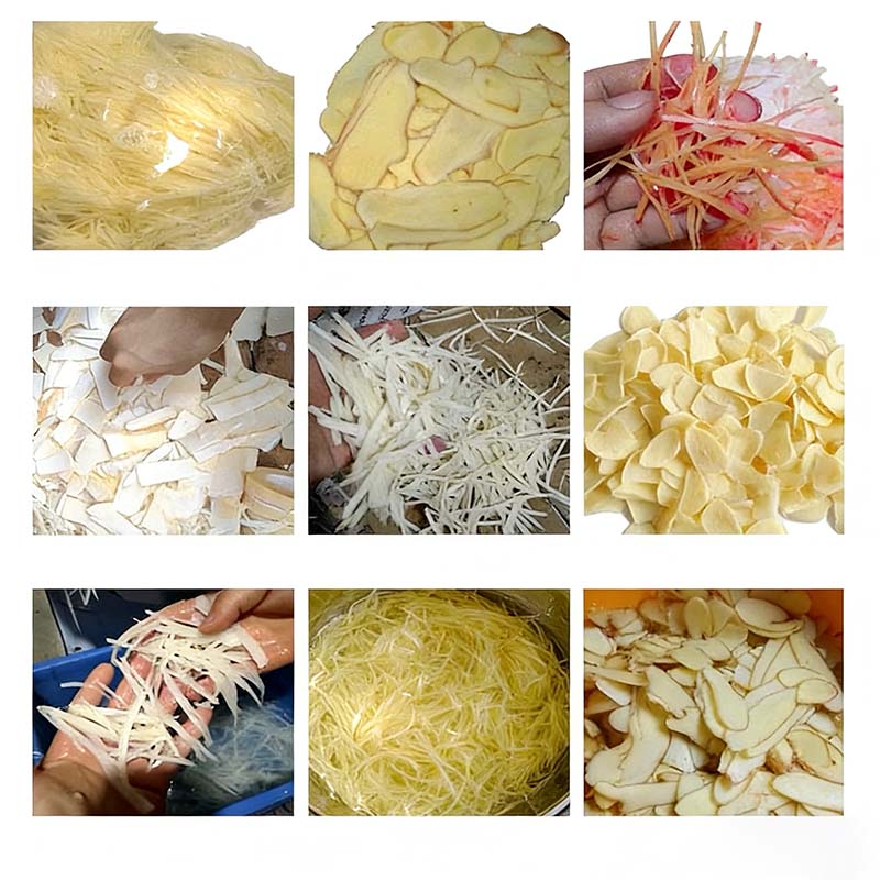 Commercial Vegetable Cutting Machine For Slicing And Shredding Potatoes Ginger And Carrots