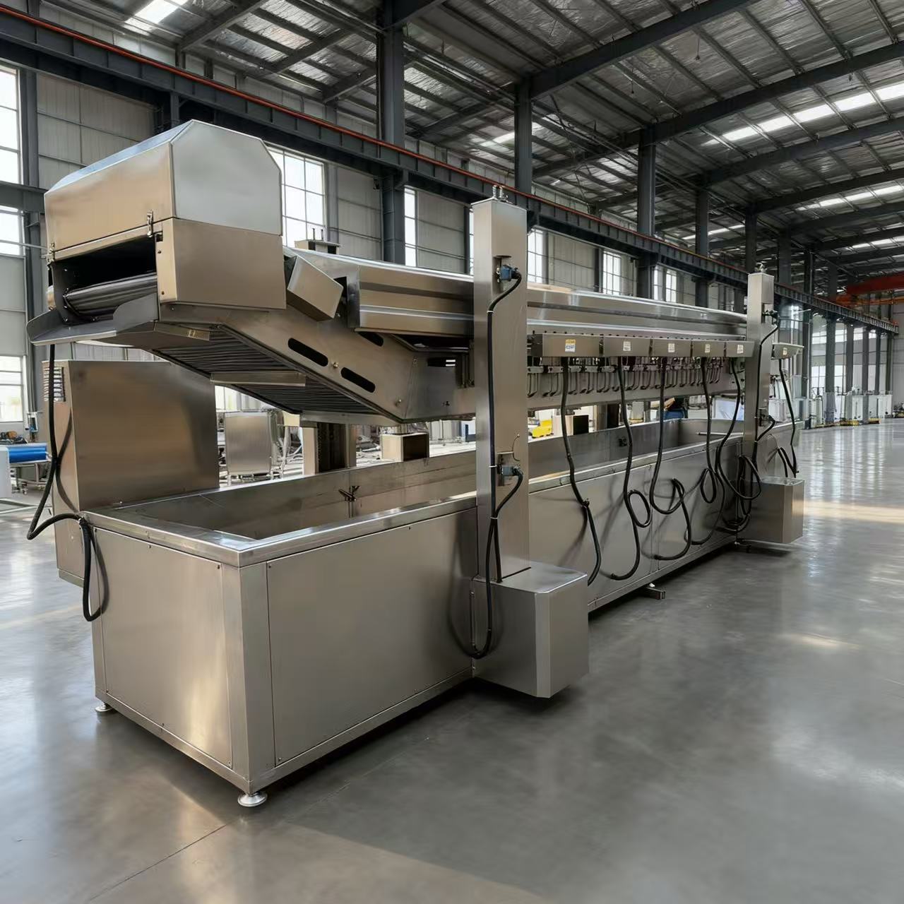 Sus 304 Fully Automatic Commercial Vacuum Banana Chip Frying Machine