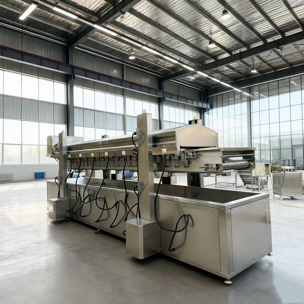 Sus 304 Fully Automatic Commercial Vacuum Banana Chip Frying Machine 