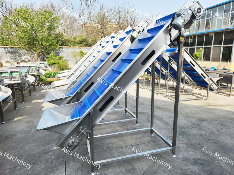 French Fry Potato Chip Production Line Machine Chicken Feet Processing Production Line Machine Food Lifting Conveyor Machine