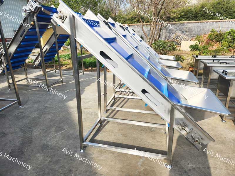 French Fry Potato Chip Production Line Machine Chicken Feet Processing Production Line Machine Food Lifting Conveyor Machine