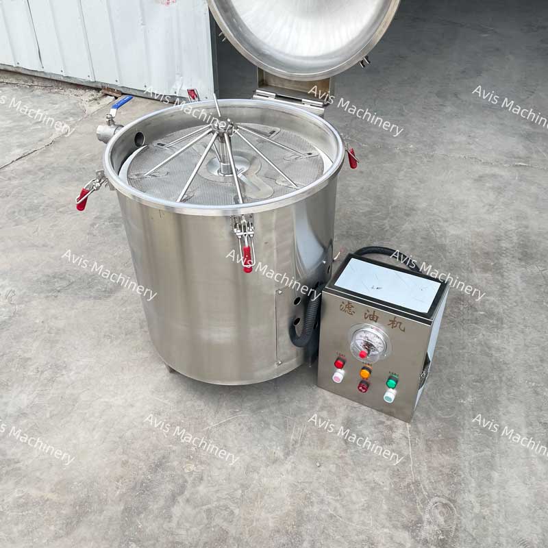 Vacuum Oil Filter Edible Oil Filter Oil Residue Separator Deep-Frying Food Production Line Machinery