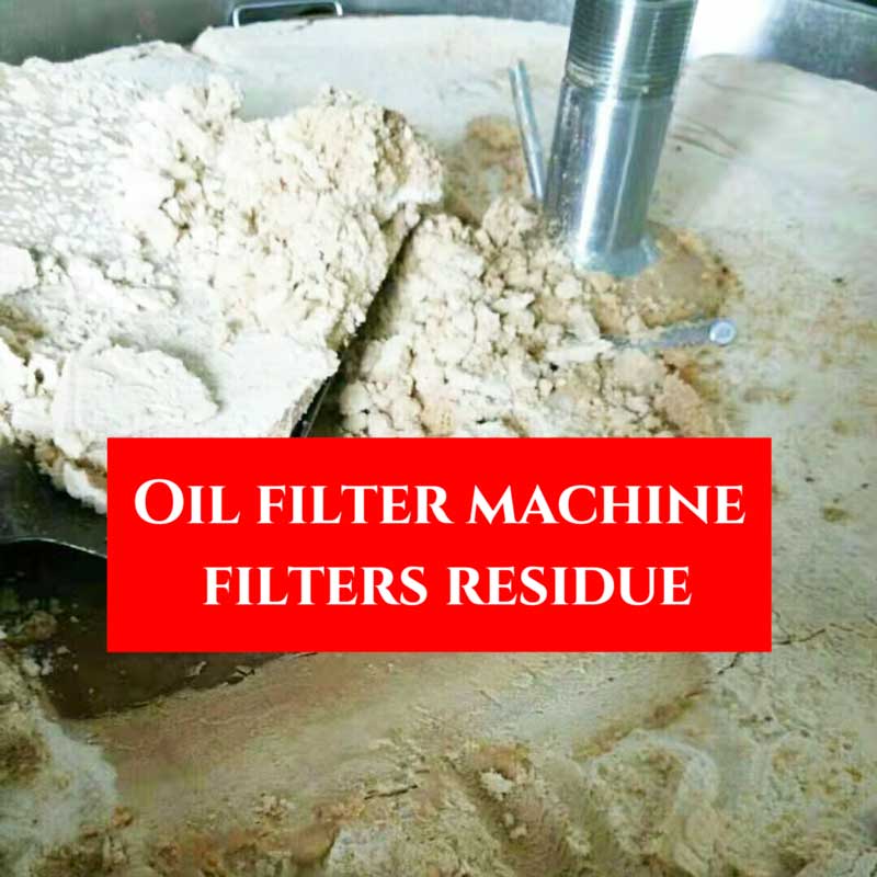 Vacuum Oil Filter Edible Oil Filter Oil Residue Separator Deep-Frying Food Production Line Machinery