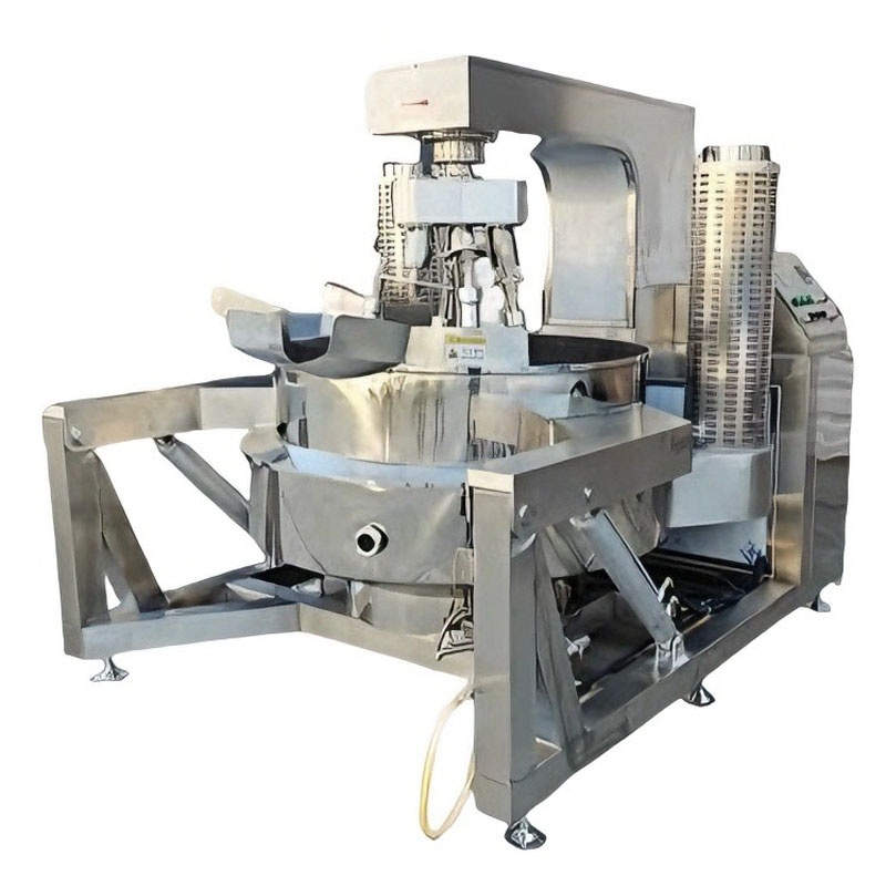 Industrial And Commercial Fully Automatic Planetary Wok Tilting Curry Sauce And Chili Sauce Mixer Electric Gas And Steam Barbecue Sauce Cooking Wok