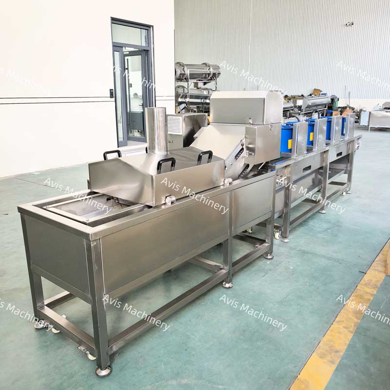Chin Chin Dough Cutting Frying Production Line Chinchin Cutter Chin Chin Making Frying Machine
