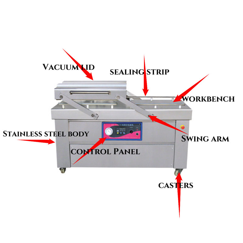Industrial Food Vacuum Sealing Machine For Fruits Vegetables Seafood And Meat Moisture-Proof And Corrosion-Resistant Vacuum Packaging Machine