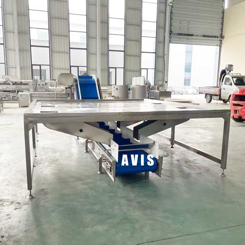 Potato Cassava Cleaning Machine And Stainless Steel Food Sorting Platform