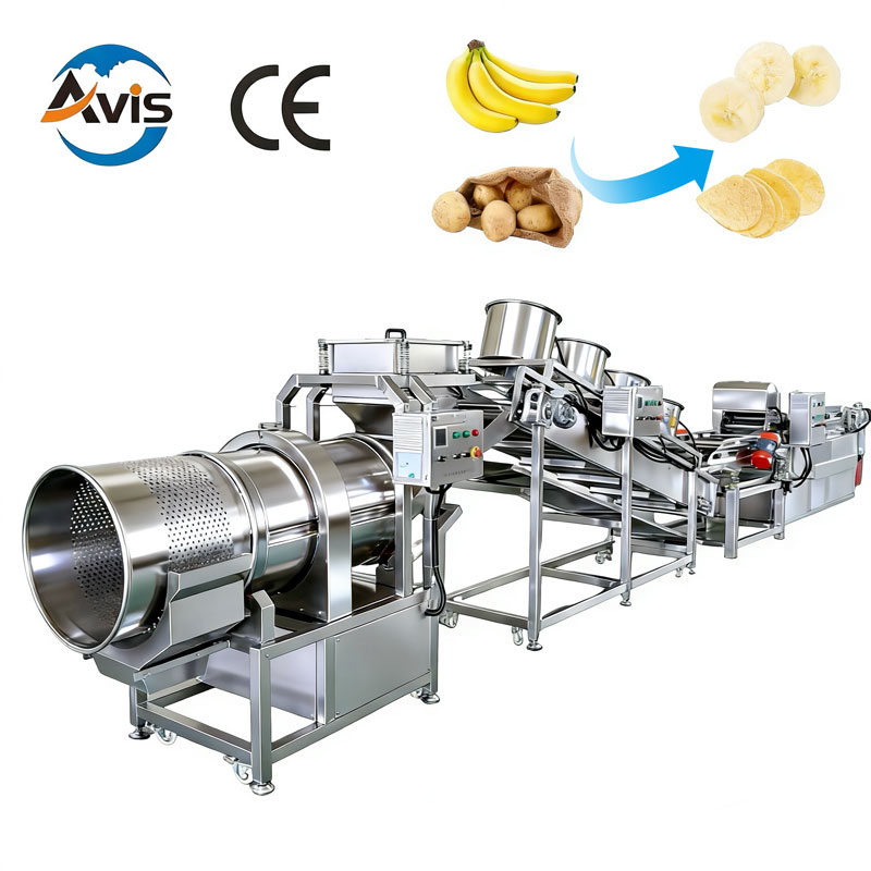 Banana Chip And Potato Chip Frying Production Line / Frying Machine