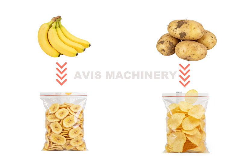 Banana Chip And Potato Chip Frying Production Line / Frying Machine