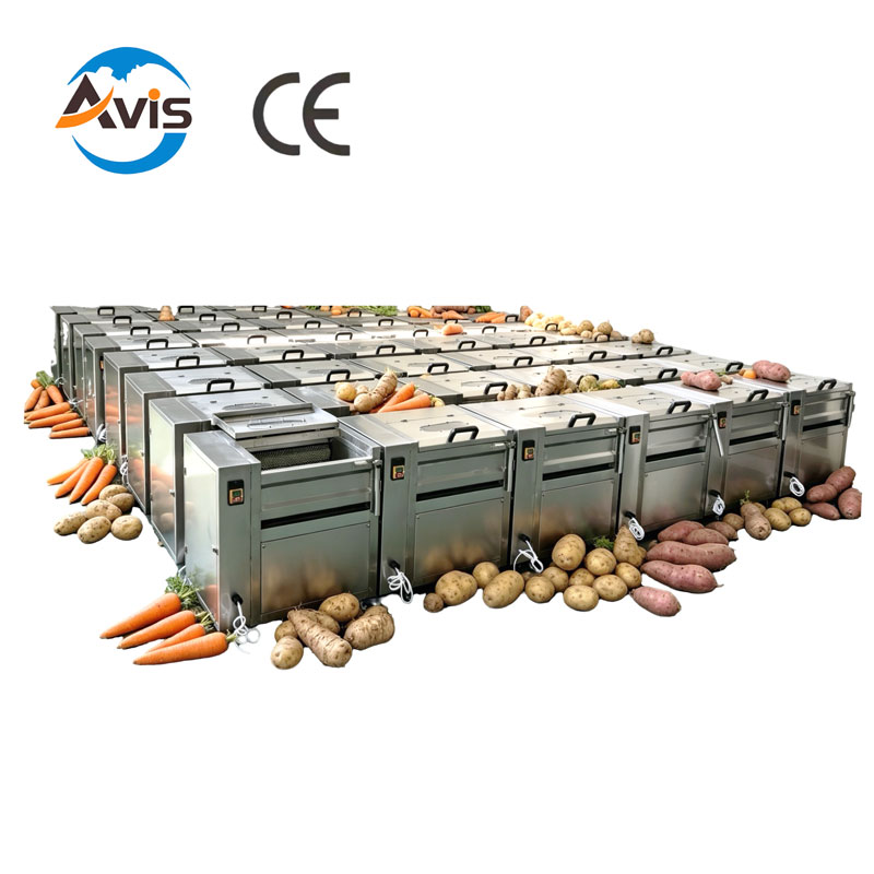 Potato Peeling Machine, Potato Brush Washer