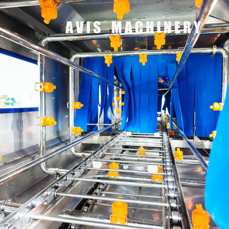 Fully Automatic Crate Washing Machine, Tunnel Type Crate Washing Machine