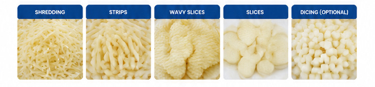 Vegetable cutting machine potato Slitting Machine Carrot strip cutter