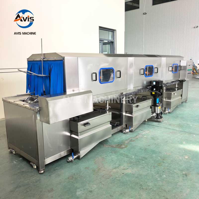 Crate Washing Machine | Industrial Plastic Basket Washing Machine Manufacturer