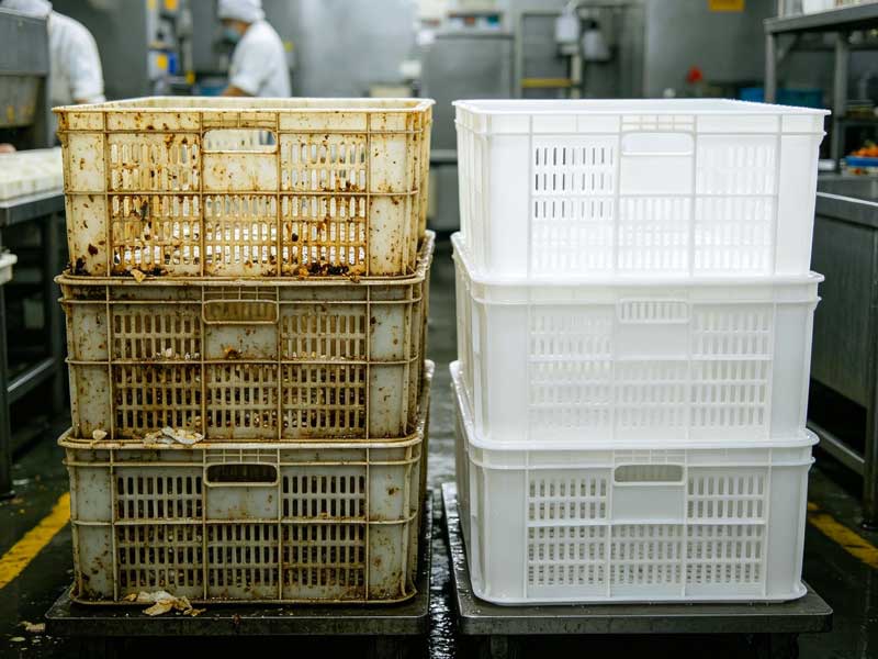 Crate Washing Machine | Industrial Plastic Basket Washing Machine Manufacturer