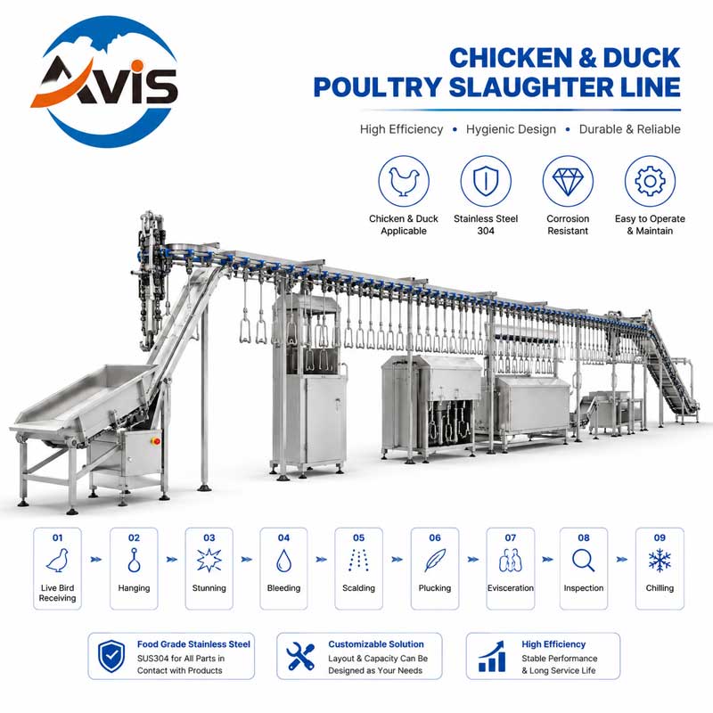 Poultry Slaughter Line|Chicken Slaughtering And Processing Equipment