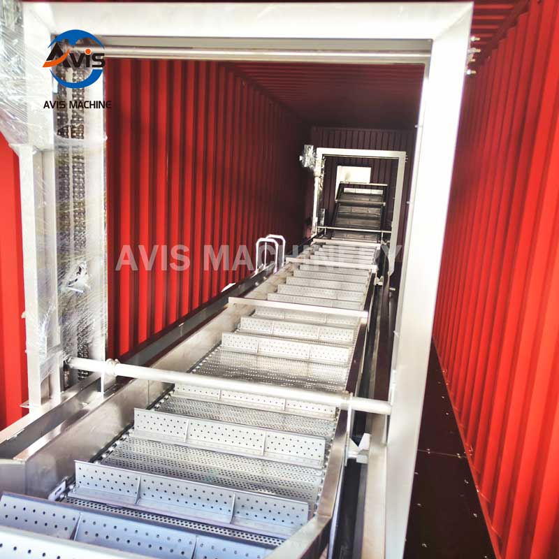 The 12-meter water bath defrosting equipment/bubble Thawing machine has been successfully loaded and shipped