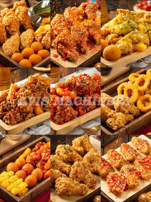 Continuous food frying machine