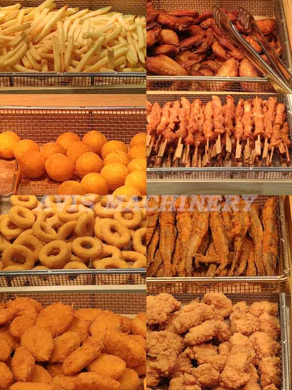 Automatic fried food production line